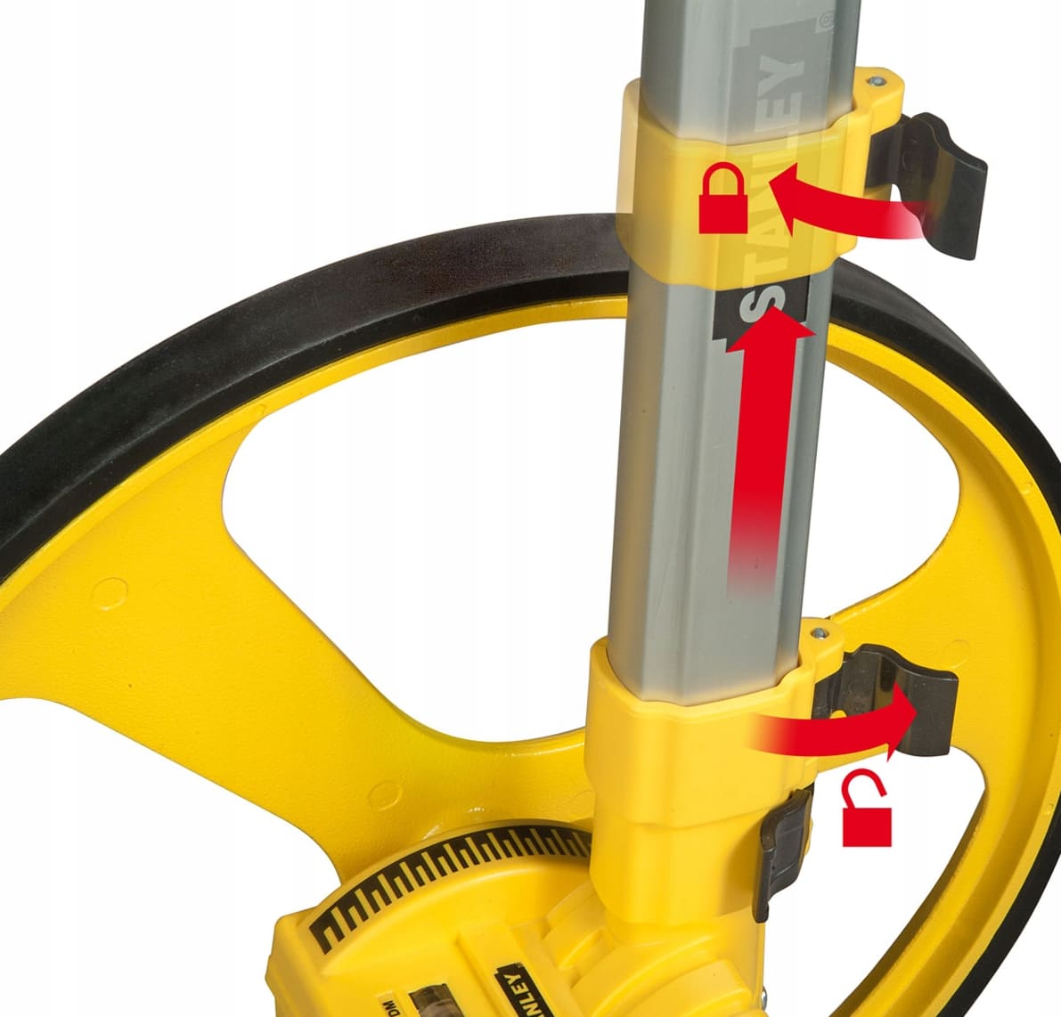 Measuring Wheel Foldable 10000 m Precision ±1% Ø318 mm with Carry Bag MW40M, Stanley