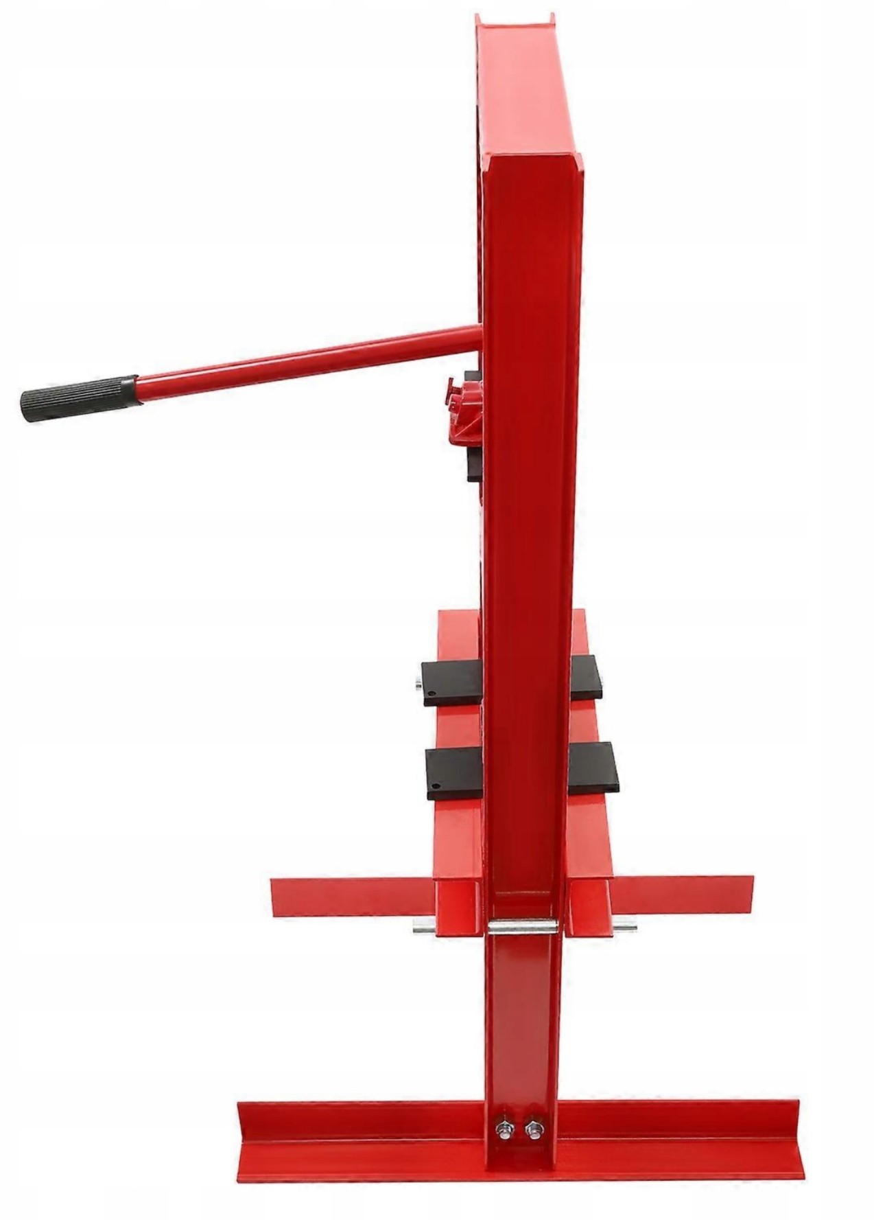 Hydraulisk Verkstadspress 6 Ton H-Ram 140 mm Slag V-Block 4-Stegs Höjdjustering, AppTech