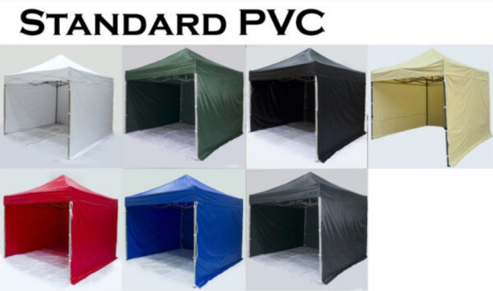 Professionellt Snabbtält 3 x 4.5m Aluminium A40H Premium PVC 320g/m² UV50+ EU, Plinth