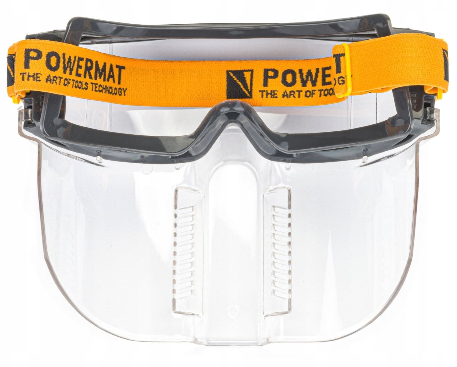 Safety Goggles Clear Polycarbonate EN166 Fits Over Prescription Glasses, Powermat