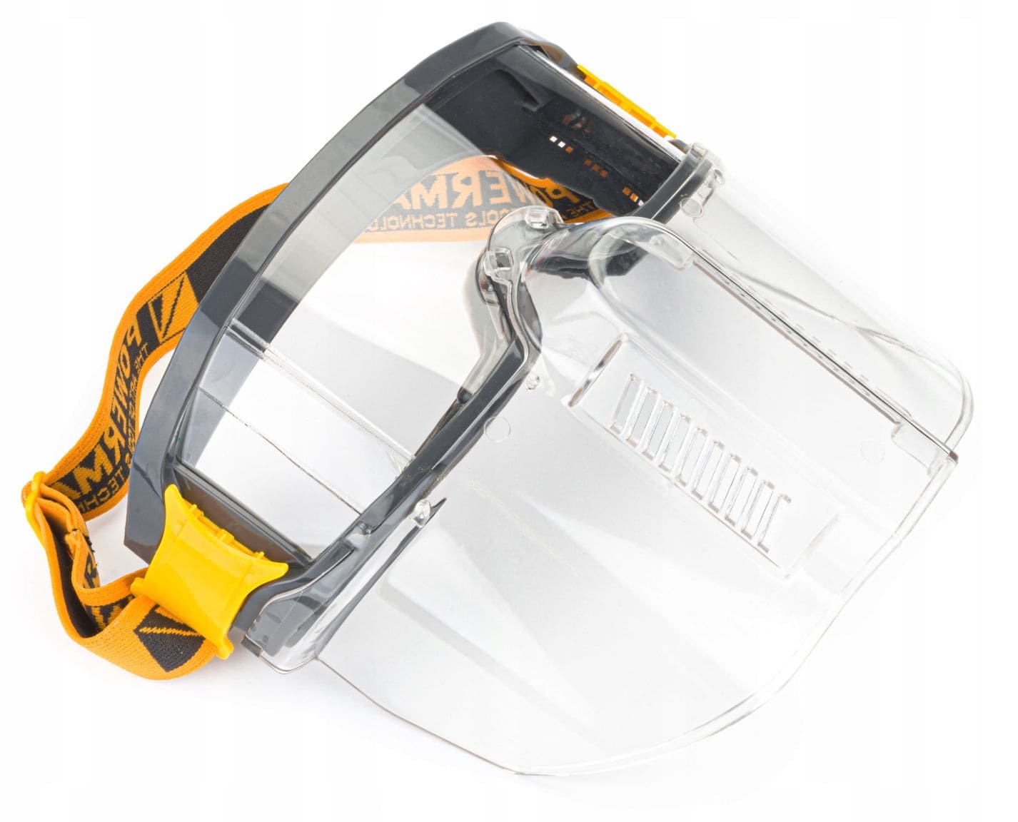 Safety Goggles Clear Polycarbonate EN166 Fits Over Prescription Glasses, Powermat