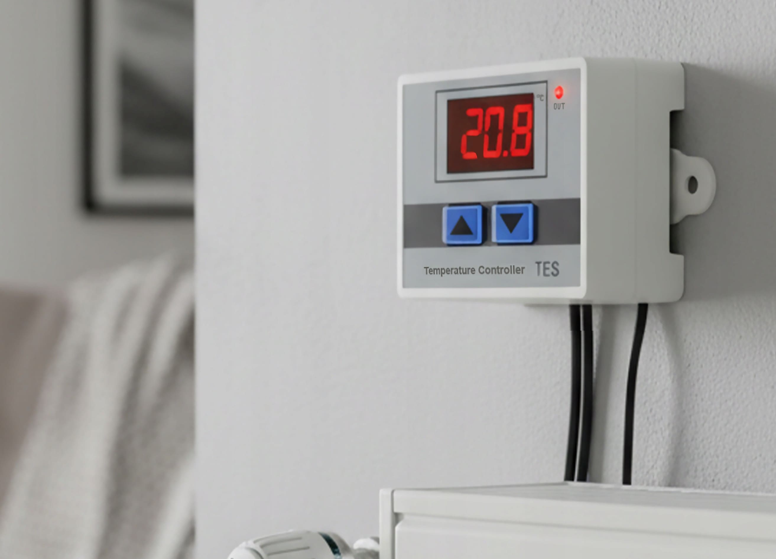 Thermostat Digital Plug-in 230V 1500W -55°C to 110°C Heat/Cool TES-230V, Adelid