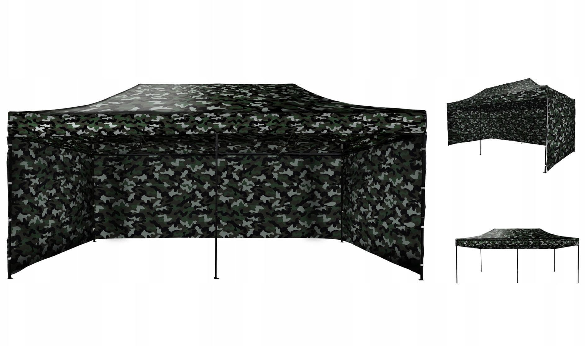 Pop-Up Tent Gazebo 3x6m Scissor Frame 420D Waterproof with 3 Walls, Tytan