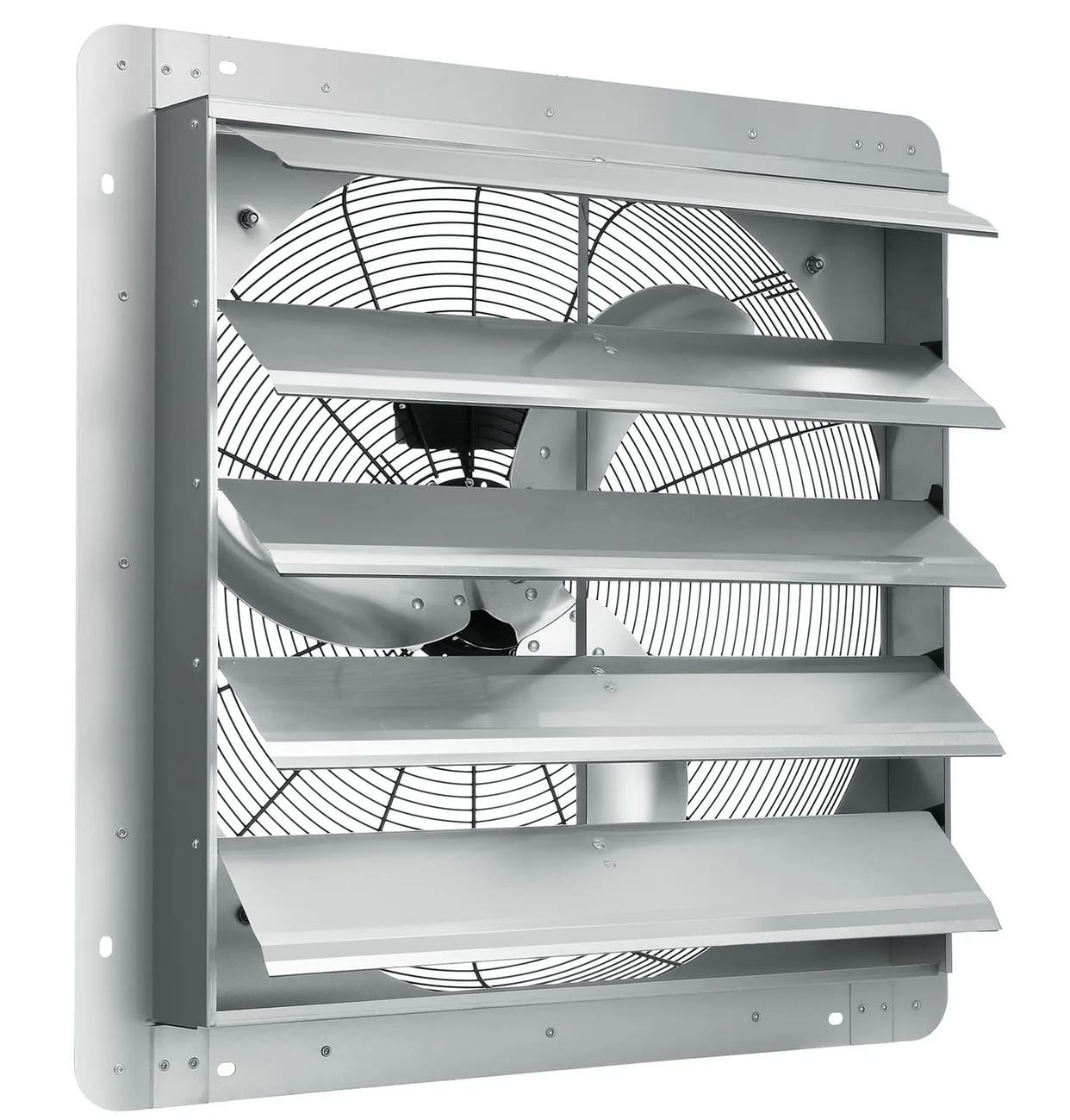 Industrial Wall Exhaust Fan 610mm Aluminium 4800m³/h 1400 RPM 115W EF-24-AC2, Vevor
