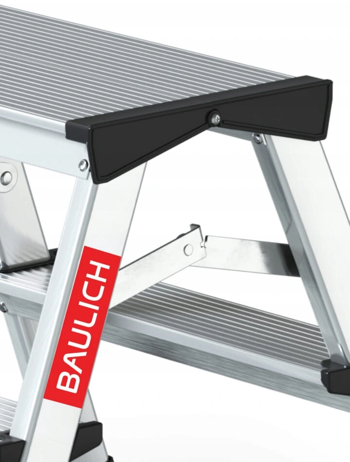 Pall, hopfällbart mini stege, aluminium, max 125 kg, BAULICH