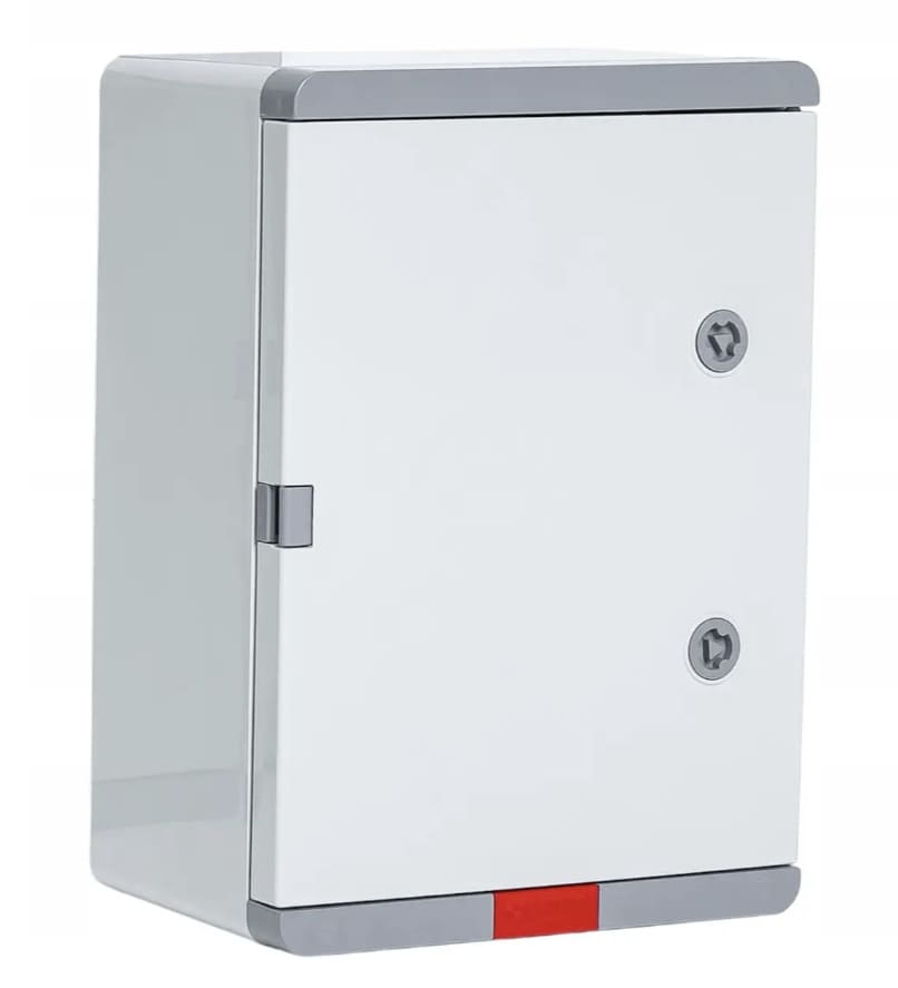 Enclosure Electrical Cabinet ABS Plastic IP67 350x250x150mm Grey Door PD253515, Plastim