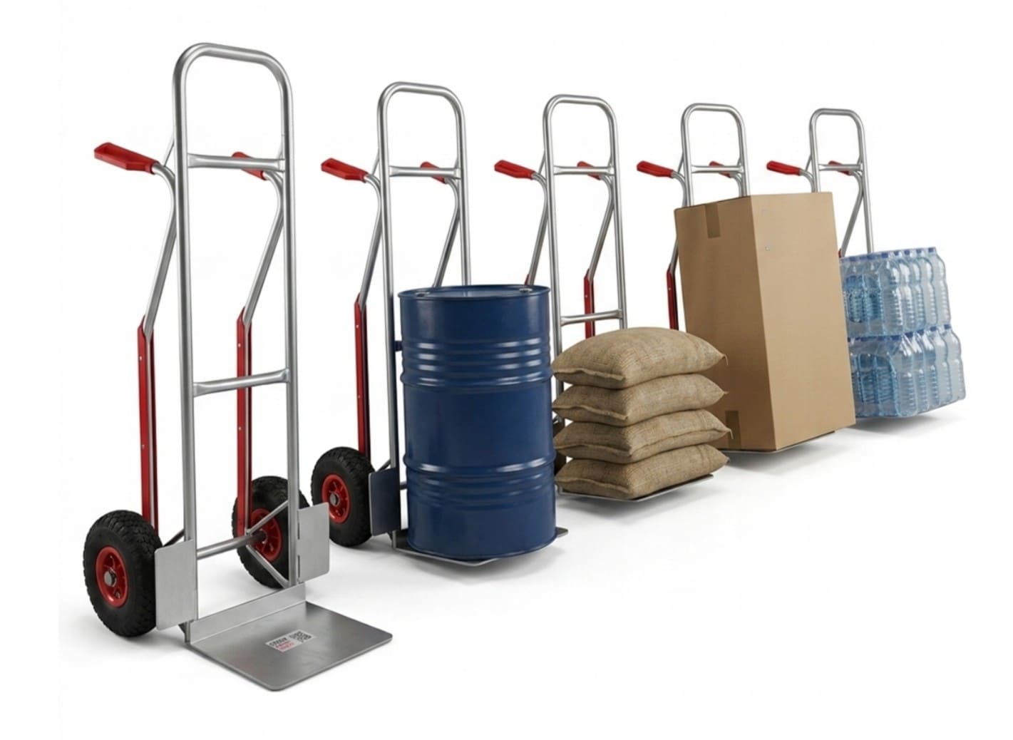 Pirra Aluminium 200 kg Pneumatiska Hjul med Trappglidare, Higher