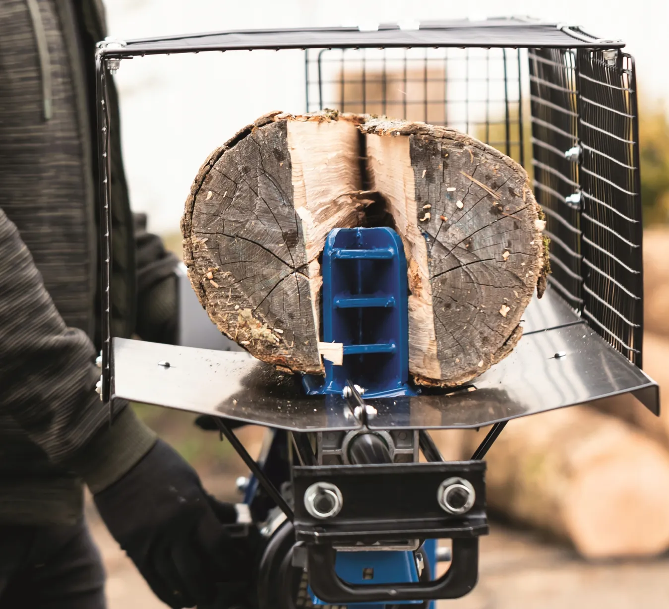 Vedklyv 7 Ton 2200 W med Stativ HL760LS | Scheppach