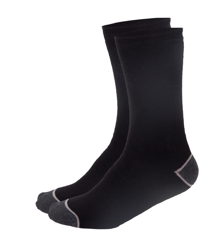 Work Socks Black-Grey, Middle Thickness, 3Pairs, 43-46 , LAHTI