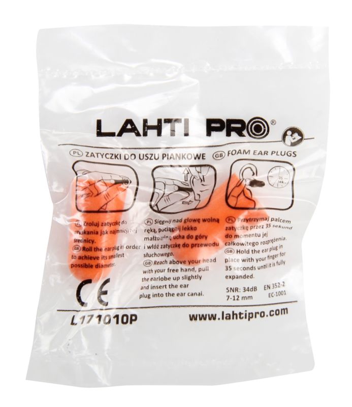 Öronproppar skumplast, 5 par, CE