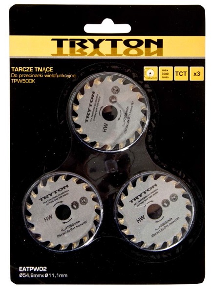 Set of Cutting Saws Tct 54.8 x 11.1 mm for Tpw500K - 3 pcs