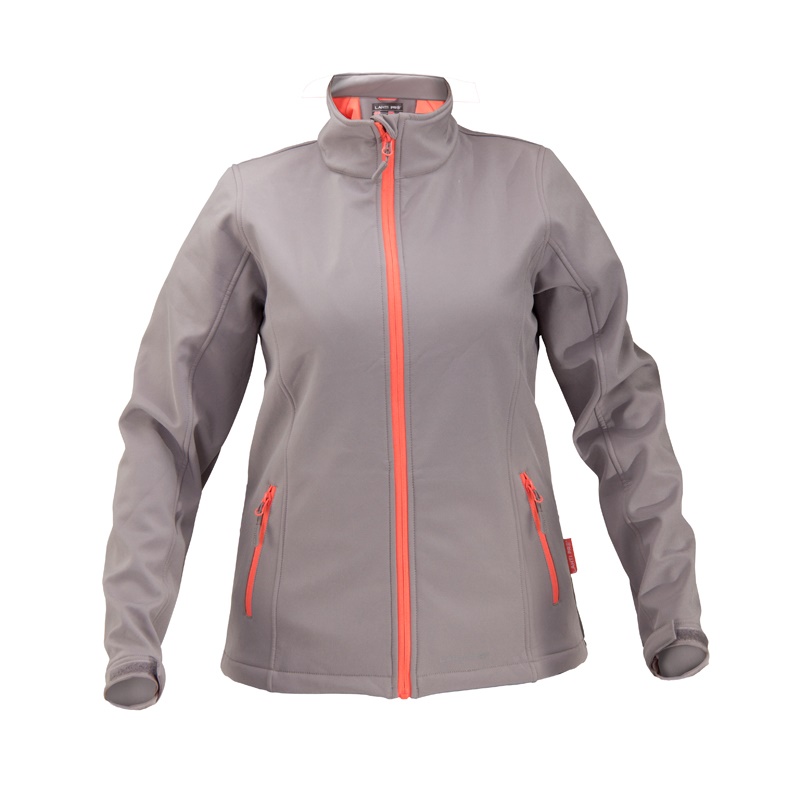Ladies Softshell Jacket, Grey and Orange, 3Xl , CE, LAHTI