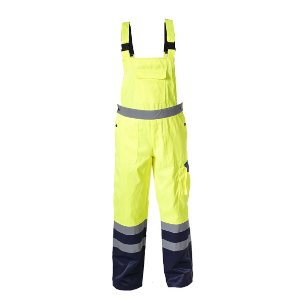High Vis. Bib Pants Yellow, m , CE, LAHTI