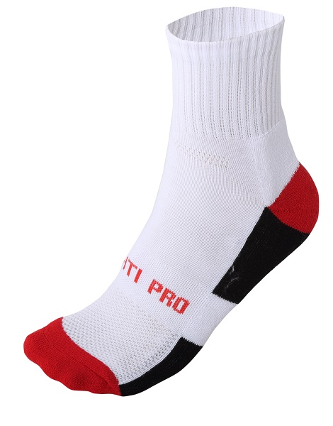 Work Socks White-Red Short, 3 Pairs, 39-42 , LAHTI