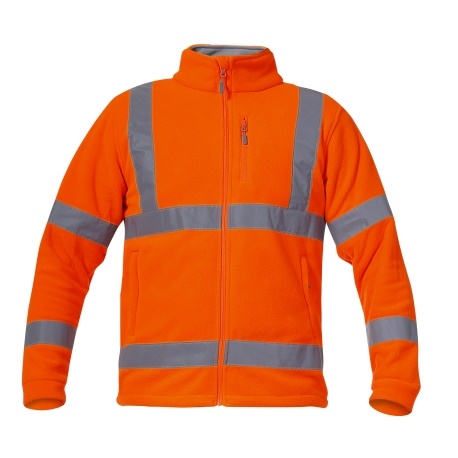 High Visibility Fleece Jacket Orange, S , CE, LAHTI