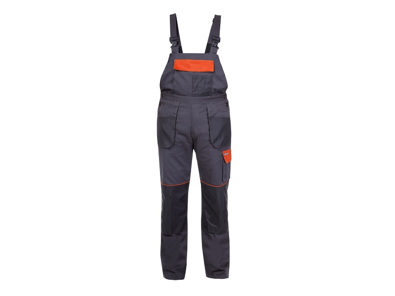 Bib Pants Graphit-Orange, 190Gm2, 3Xl (60) , CE, LAHTI
