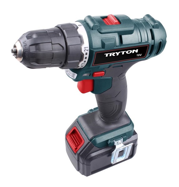 Cordless Drill 18 V, Li-Ion, 2 Bat, 3-5H Charger