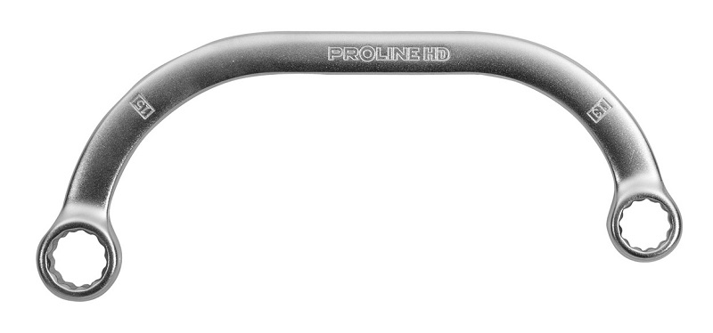 Bent Ring Spanner Type C 12-Point 8 x 10–19 x 22 mm, Stainless CrV, Proline HD