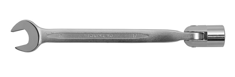 Box Wrench with Hinged Socket 10-19 mm CrV, PROLINE HD