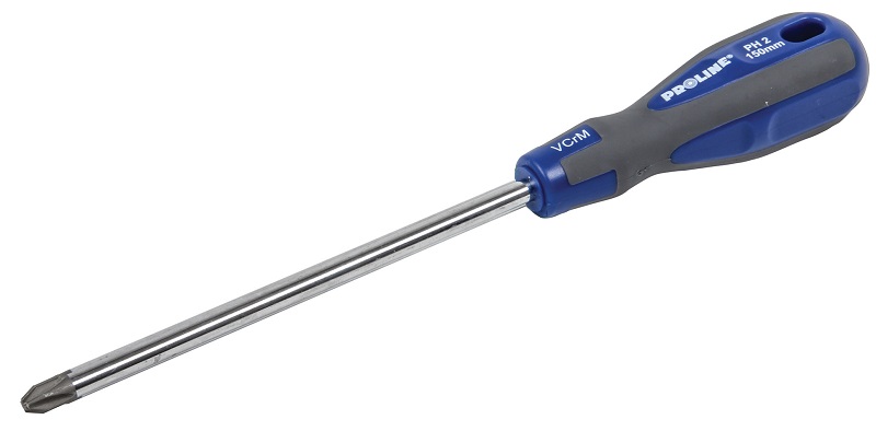 Soft-Touch Screwdriver PH2, l=150 mm, Proline