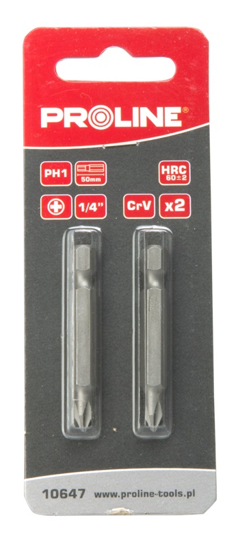Phillips Bit 1/4 PH3 l=50 mm 2-pack, Proline