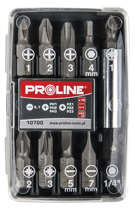 10-delars Bitset 1, med Magnetiskt Handtag, Proline