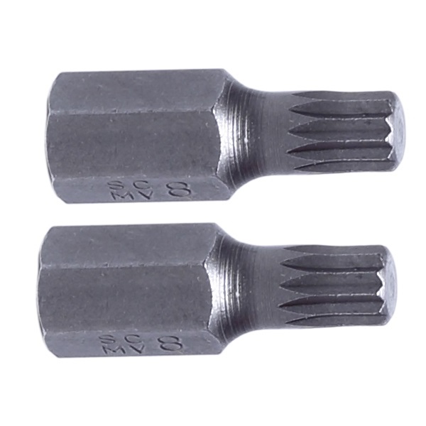 Spline Bits 3/8 (10 mm) M5-M12, 2pcs, S2, Proline