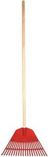 Plastik Garden Rake 20-Teeth, Trähandatg-130 cm(28 )