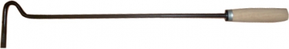Eldhake 800 mm med trähandtag