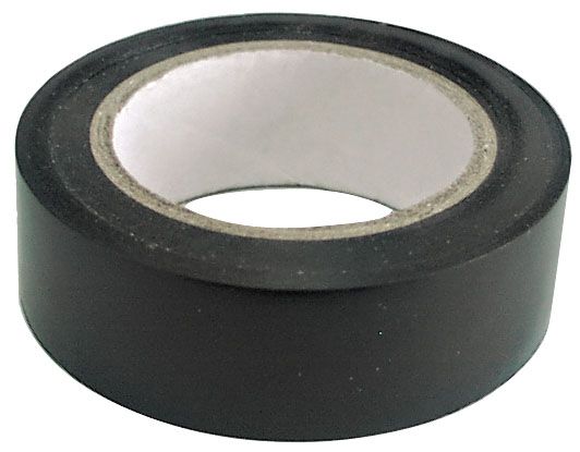 Insulation Tape 19 x 0.13 mm x 10M Black. Packed 500Pcs. Every One with Label At the Top and Shrink Wrapped.