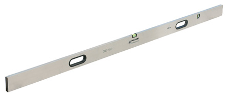 Aluminium straight edge 2.5 m, 2 vials