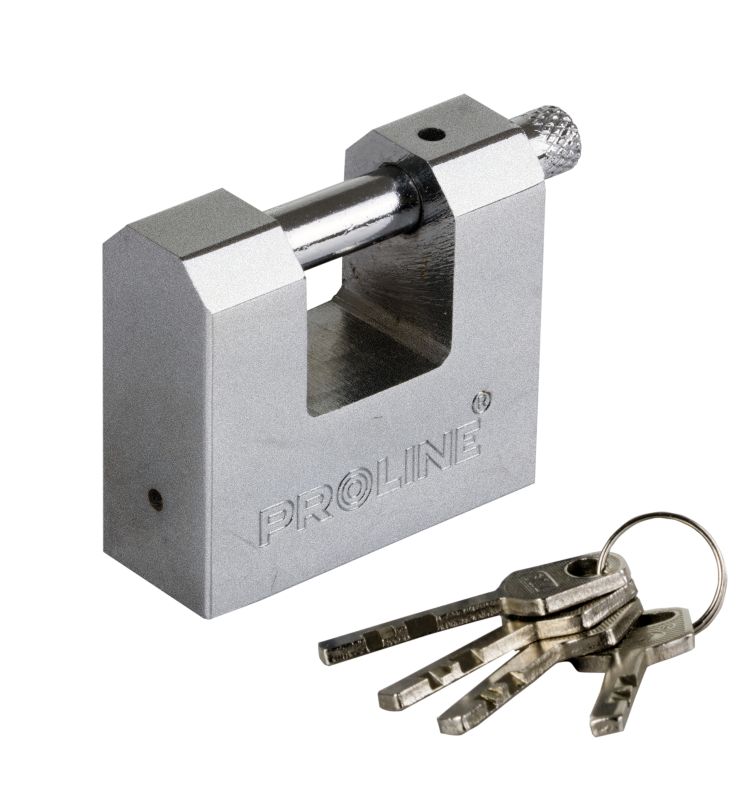 Reinforced Cast Iron Padlock 60 mm Hard Electric Key, Proline