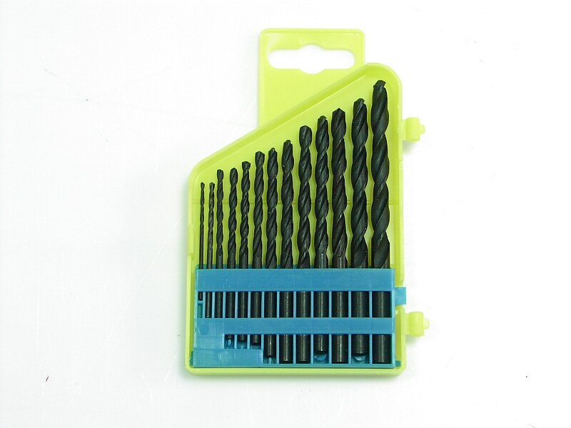13Pcs HSS Twist Drills set 1, 5-6, 5 mm ( Every 0, 5 mm + 3.2, 4.8 ).