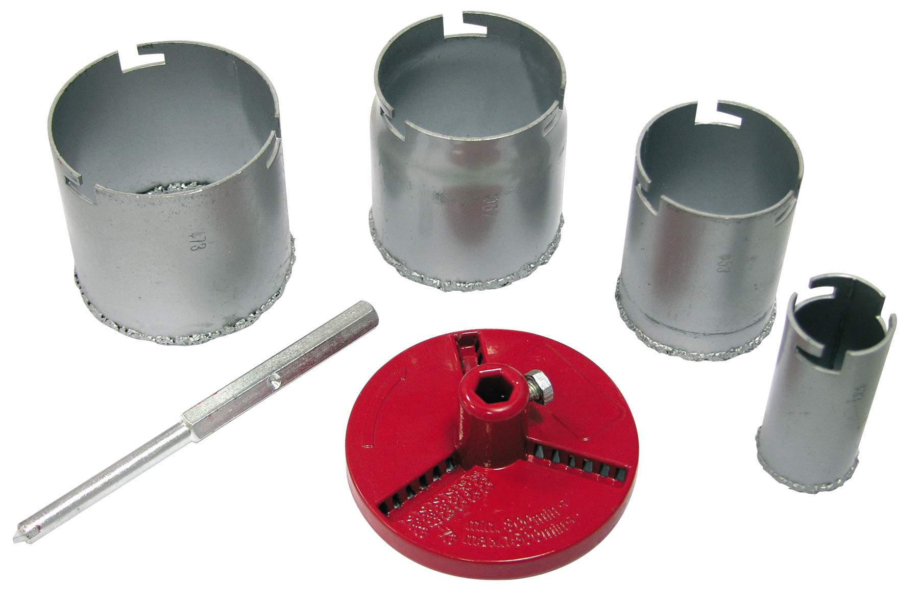 6 pcs Wolfram Hole Saw Sets - 33-73 mm