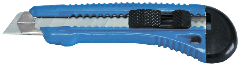 Brytbladskniv 18 mm blad, av metall och plast