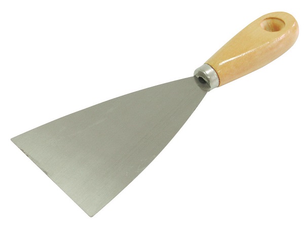 Scraper 30 mm, Hanging Whole in Light Wooden Handle Lacquered