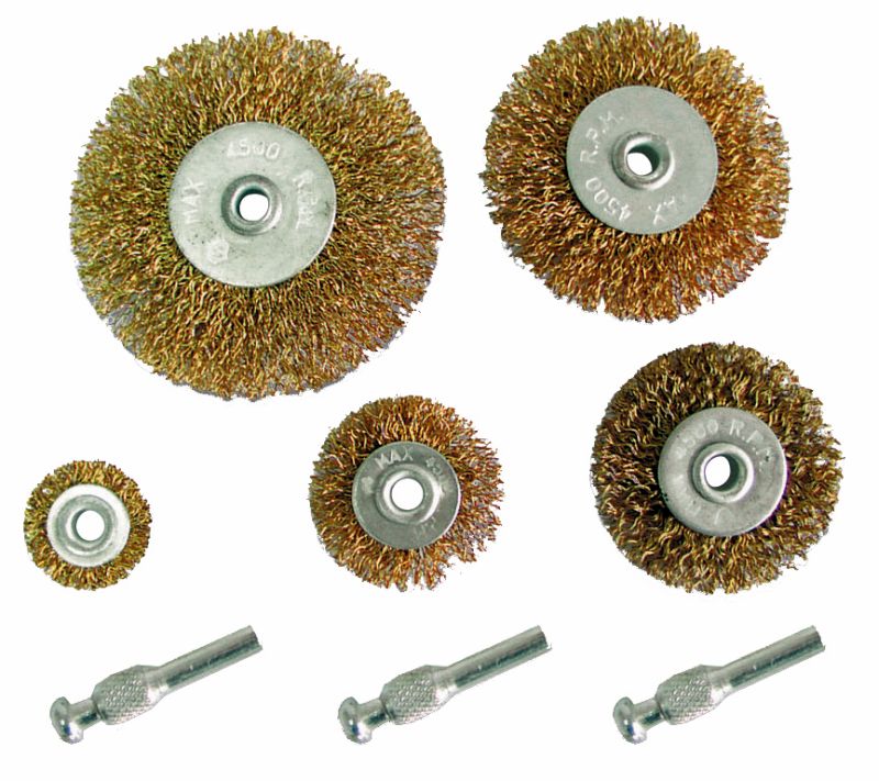 Steel Brush set ( 25, 40, 50, 60, 74 ) set 5 pcs + Steam
