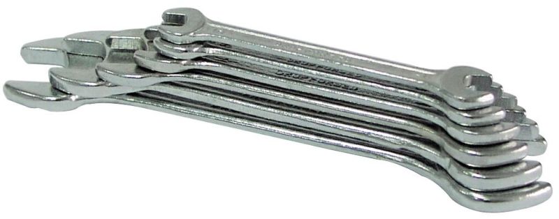 Double Open End Spanner of 6 pcs(6-17 mm) Shrink Wrap