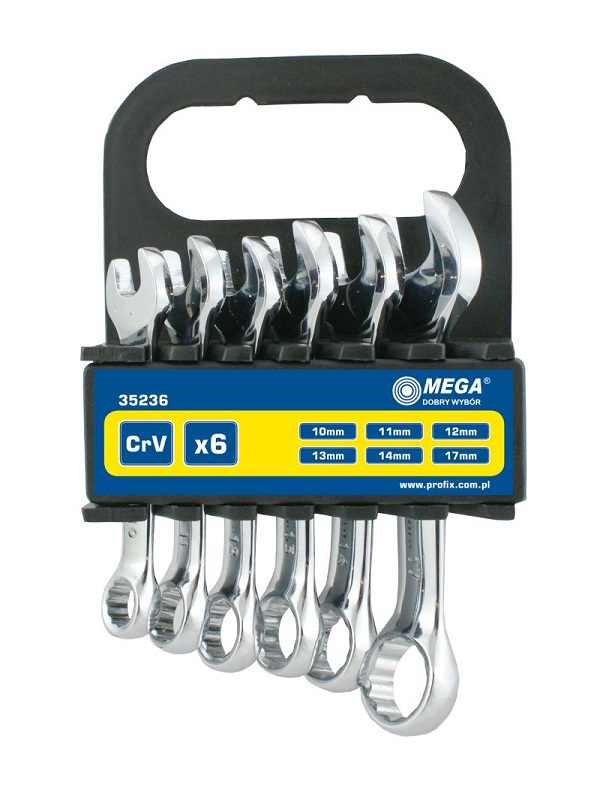 Combination Spanners 6Pcs (10-17 mm), Cv