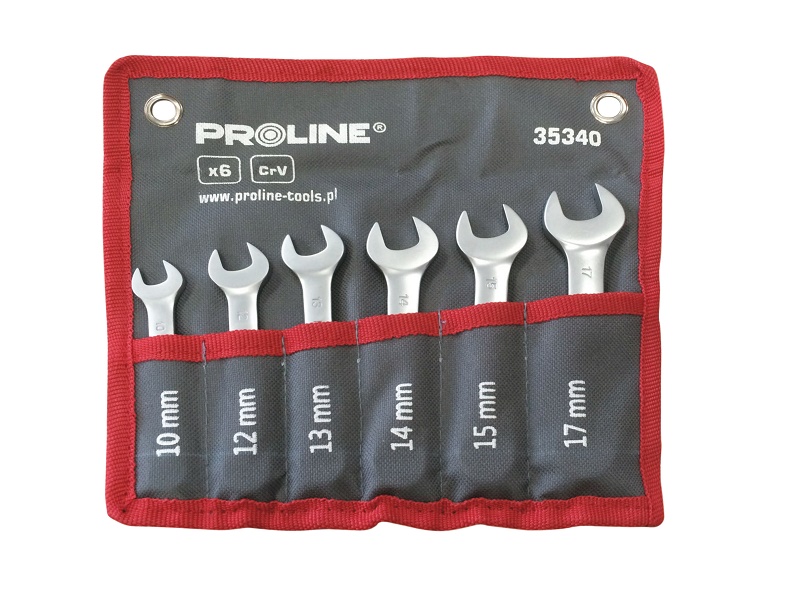 Stuby Combination Spanners, Short, 6Pcs 10-17 mm, Proline