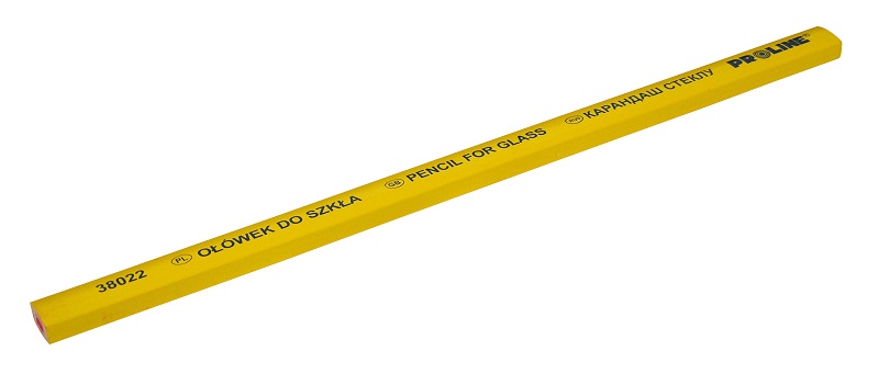 Glass marking pencil yellow 24 cm