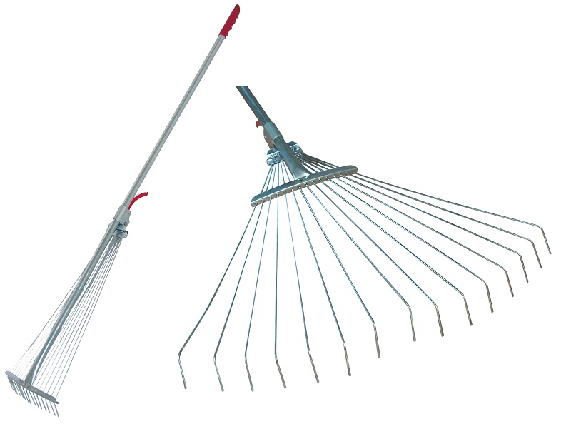 Adjustable Lawn Rake - 15 Tooth