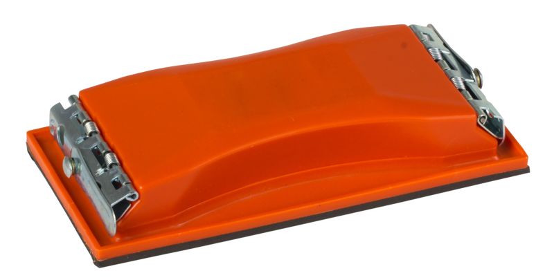 Plastic sanding block 210 x 105 mm with clips