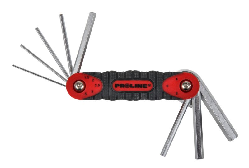 Insexnyckel sats 8 st 1.5-8.0 mm, Stål, Proline