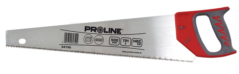 Hand Saw 400 mm, Hardened Steel, 7 TPI, Proline