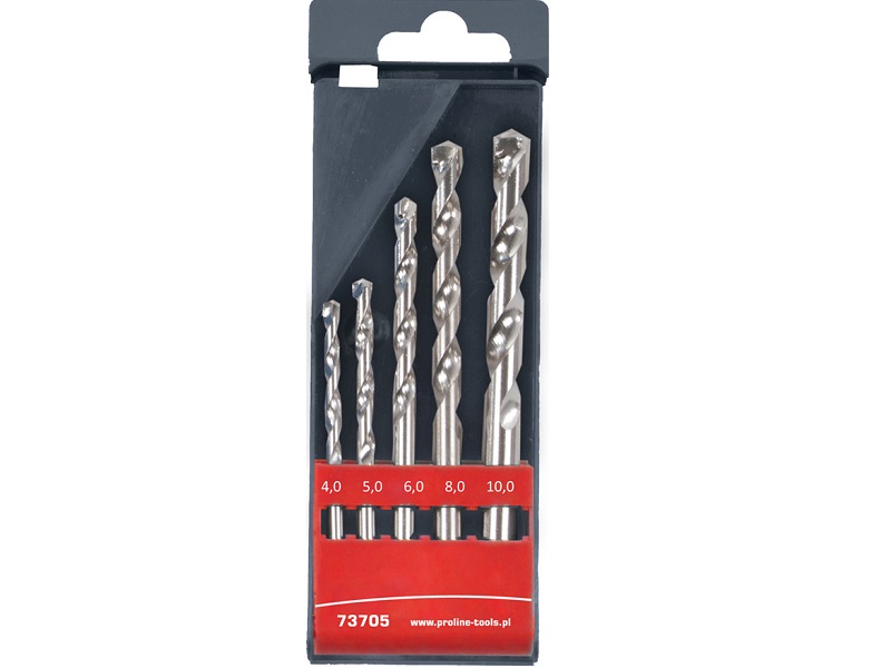 Masonry Drill set 3 Pieces - 6 mm, 8 mm, 10 mm, Plastic Box, Proline