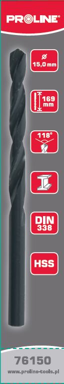 HSS Twist Drill DIN338, 17.0 mm, 1 pcs, Proline