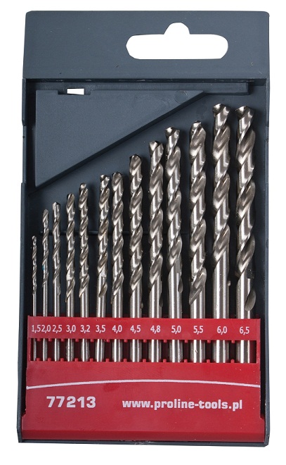 Metallborr HSS DIN3381.5-6.5 mm, sats 13st, Proline