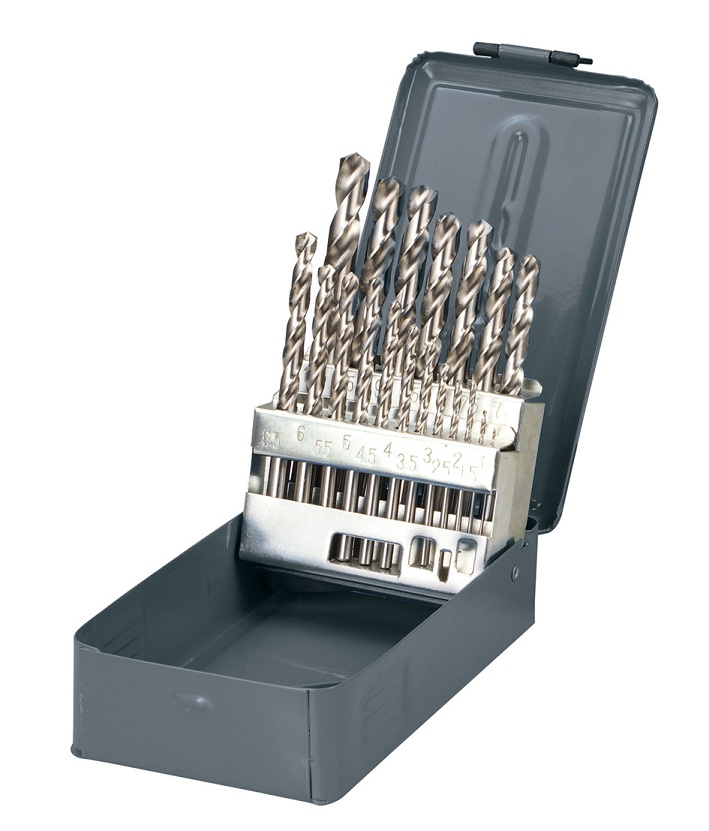 HSS Twist Drill set 19 PCS 1-10 mm DIN338, Proline