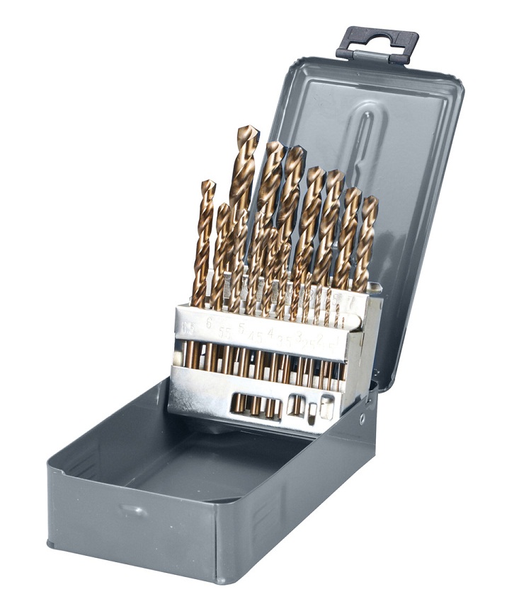 19 Piece HSS Twist Drill set, HSS DIN338 (1-10.0 mm), Proline
